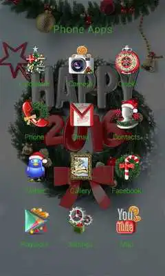 Play Happy2016 Theme -ZERO Launcher