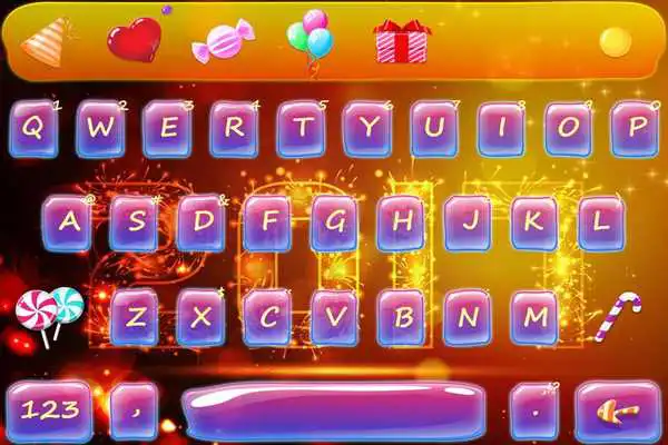 Play Happy 2017 New Year Keyboard Theme
