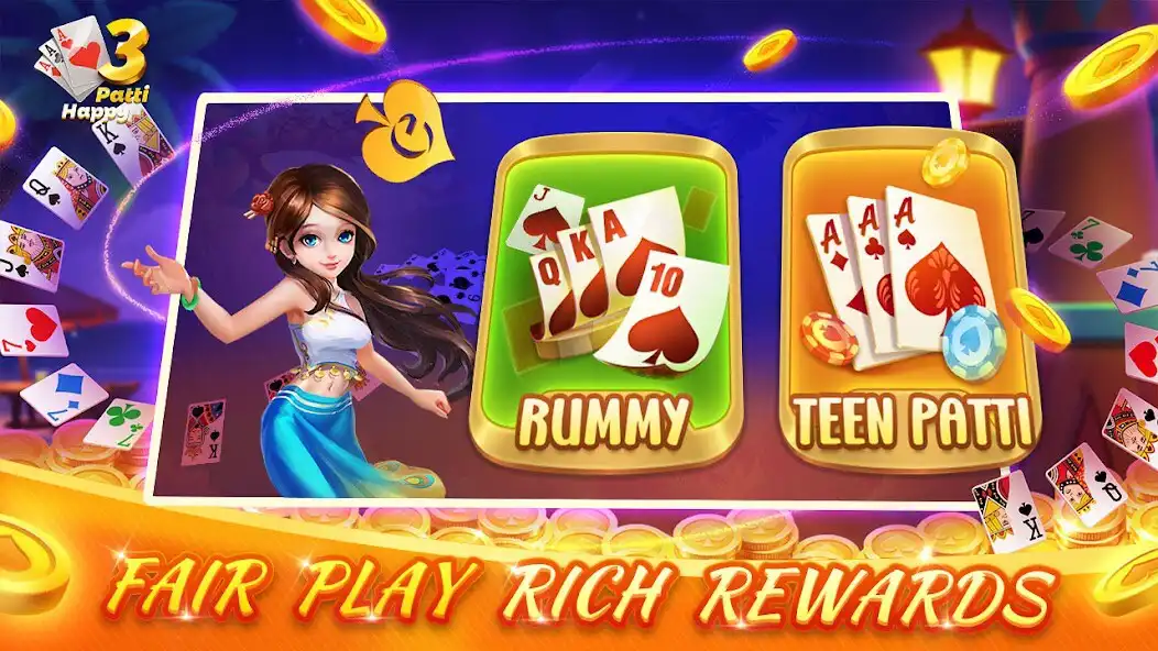 Play Happy3Patti as an online game Happy3Patti with UptoPlay