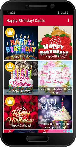 Play Happy Birthday Cards  Gif