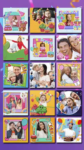 Play Happy birthday frames collection - stickers as an online game Happy birthday frames collection - stickers with UptoPlay