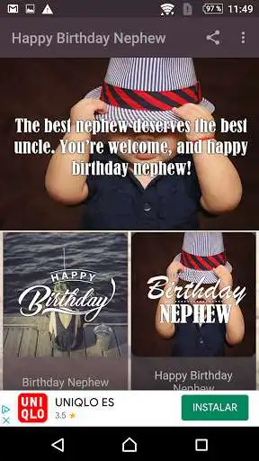 Play APK Happy Birthday Nephew  and enjoy Happy Birthday Nephew with UptoPlay com.AppsHappyForYou.HappyBirthdayNephew