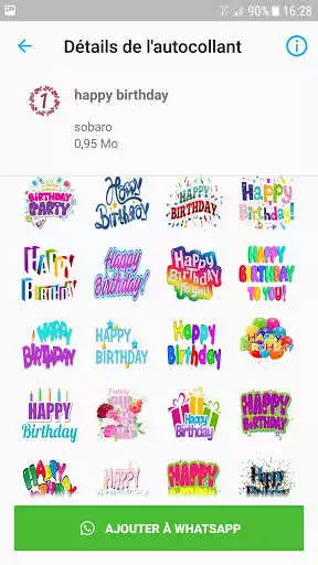 Play Happy Birthday Stickers for WhatsApp WAStickerApps as an online game Happy Birthday Stickers for WhatsApp WAStickerApps with UptoPlay