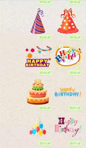 Play Happy Birthday Stickers WAStickerApps as an online game Happy Birthday Stickers WAStickerApps with UptoPlay