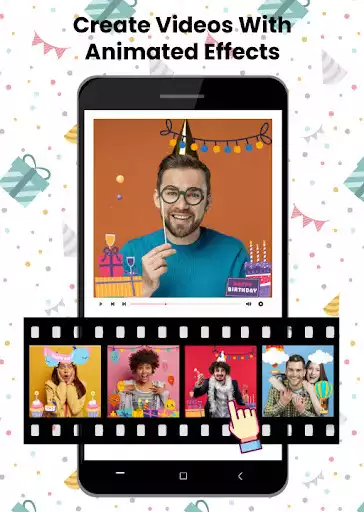 Play Happy Birthday Video Maker as an online game Happy Birthday Video Maker with UptoPlay