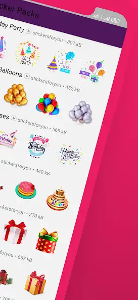 Play Happy Birthday WaSticker 2022 as an online game Happy Birthday WaSticker 2022 with UptoPlay