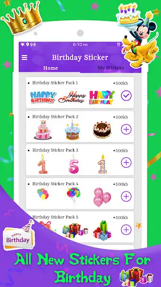 Play Happy Birthday - WAStickerApps  and enjoy Happy Birthday - WAStickerApps with UptoPlay