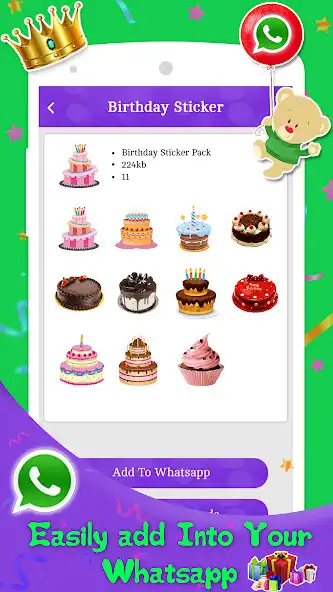 Play Happy Birthday - WAStickerApps as an online game Happy Birthday - WAStickerApps with UptoPlay