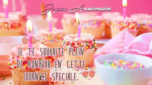Play APK Happy Birthday Wishes Messages in French  and enjoy Happy Birthday Wishes Messages in French with UptoPlay com.myDestiny.Birthday.fr1_Messages_de_voeux_anniversaire