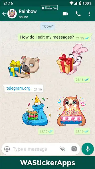 Play Happy Birthday Wishes Stickers as an online game Happy Birthday Wishes Stickers with UptoPlay
