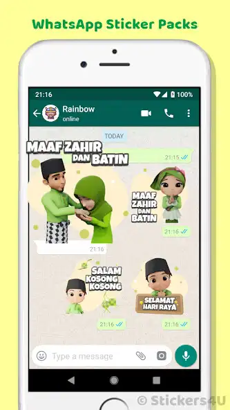 Play Happy Eid Al Fitr Sticker Pack as an online game Happy Eid Al Fitr Sticker Pack with UptoPlay