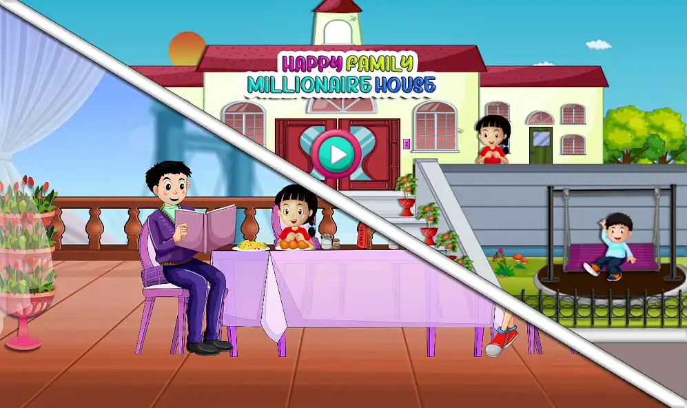 Play Happy Family Millionaire House as an online game Happy Family Millionaire House with UptoPlay
