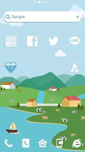 Play APK HappyFarm dodol launcher theme  and enjoy HappyFarm dodol launcher theme with UptoPlay com.iconnect.launcher.theme.happyfarm