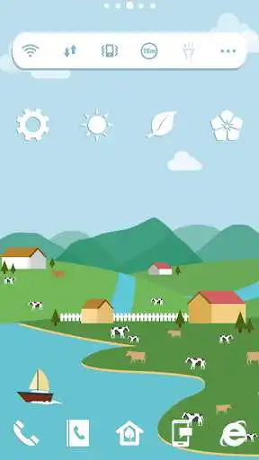 Play APK HappyFarm dodol launcher theme  and enjoy HappyFarm dodol launcher theme with UptoPlay com.iconnect.launcher.theme.happyfarm