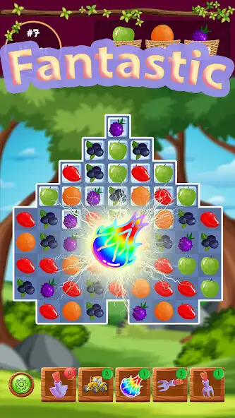 Play Happy Fruit Boom: Match 3 Game  and enjoy Happy Fruit Boom: Match 3 Game with UptoPlay