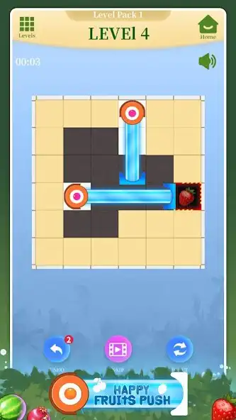 Play Happy Fruit Push as an online game Happy Fruit Push with UptoPlay