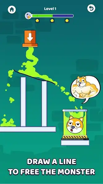Play Happy Glass 2: Save The Dogi as an online game Happy Glass 2: Save The Dogi with UptoPlay