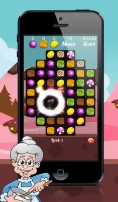 Play Happy Granny : Candy Match 3 Puzzle
