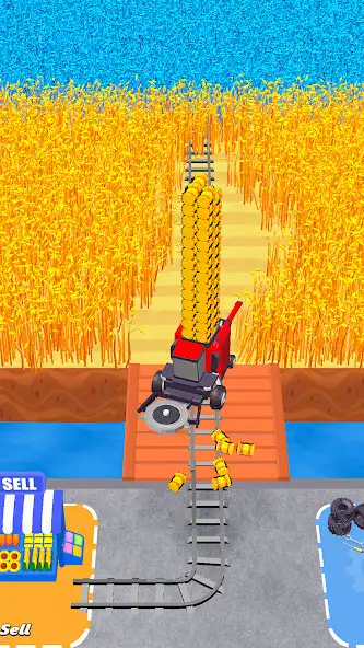 Play Happy Harvester: Mowing Games as an online game Happy Harvester: Mowing Games with UptoPlay