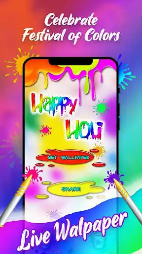 Play Happy Holi Live Wallpaper