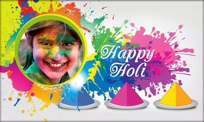Play Happy Holi Photo Frame 2018
