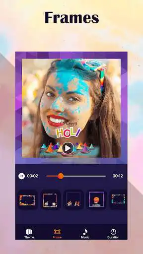 Play Happy Holi Video Maker  and enjoy Happy Holi Video Maker with UptoPlay