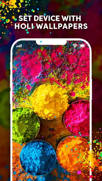 Play Happy Holi Wallpaper APP Color  and enjoy Happy Holi Wallpaper APP Color with UptoPlay