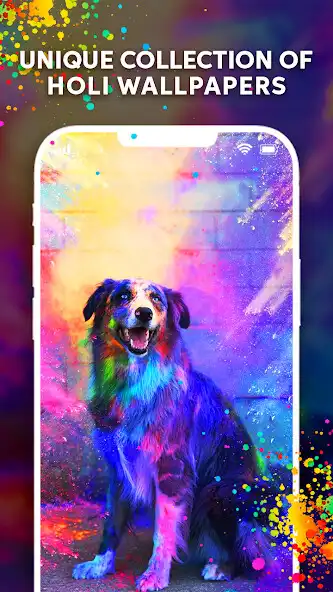 Play Happy Holi Wallpaper APP Color as an online game Happy Holi Wallpaper APP Color with UptoPlay