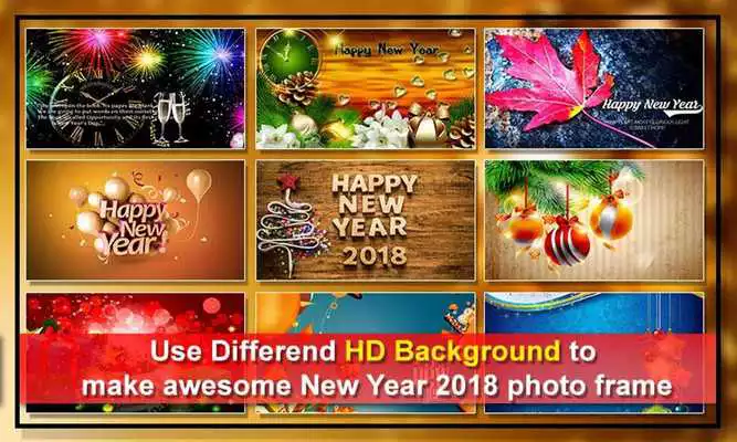 Play Happy New Year 2018 Photo Frame  Editor