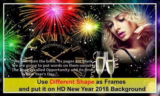 Play Happy New Year 2018 Photo Frame  Editor