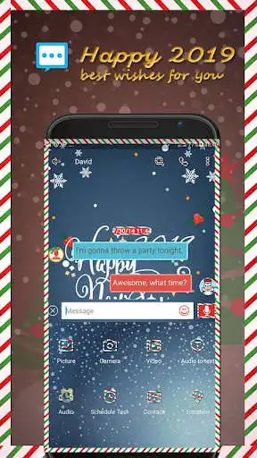 Play Happy New year 2019 skin 3 for Handcent Next SMS  and enjoy Happy New year 2019 skin 3 for Handcent Next SMS with UptoPlay