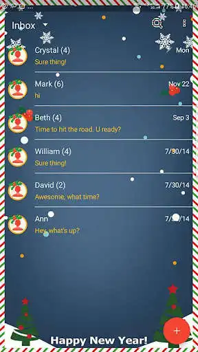 Play Happy New year 2019 skin 3 for Handcent Next SMS as an online game Happy New year 2019 skin 3 for Handcent Next SMS with UptoPlay