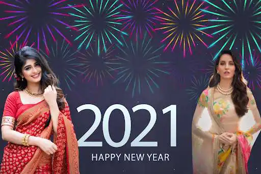 Play Happy New Year 2021 Photo Frame - New Year Editor as an online game Happy New Year 2021 Photo Frame - New Year Editor with UptoPlay