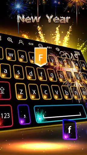 Play Happy New Year Keyboard Theme