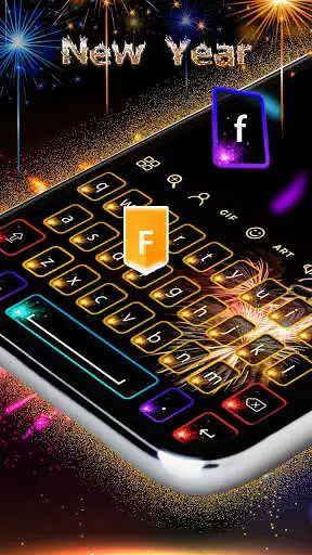 Play Happy New Year Keyboard Theme