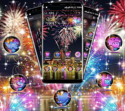 Play Happy New Year Launcher Theme as an online game Happy New Year Launcher Theme with UptoPlay