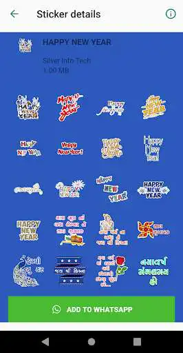 Play HAPPY NEW YEAR STICKER as an online game HAPPY NEW YEAR STICKER with UptoPlay