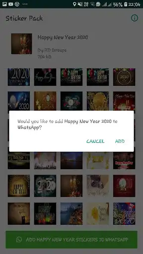 Play Happy New Year Stickers