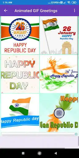 Play Happy Republic Day: Greetings,Photo Frames,SMS,GIF  and enjoy Happy Republic Day: Greetings,Photo Frames,SMS,GIF with UptoPlay