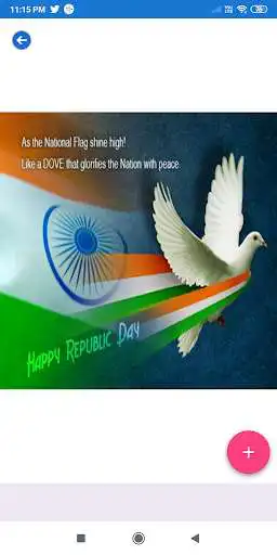Play Happy Republic Day: Greetings,Photo Frames,SMS,GIF as an online game Happy Republic Day: Greetings,Photo Frames,SMS,GIF with UptoPlay