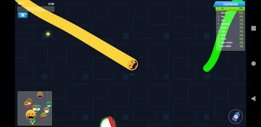 Play Happy Snakes as an online game Happy Snakes with UptoPlay