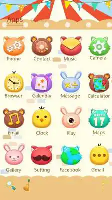 Play Happy time GO Launcher Theme Play Happy time GO Launcher Theme