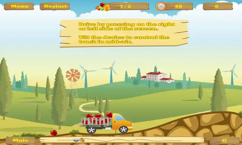 Play Happy Truck - physics  truck d as an online game Happy Truck - physics  truck d with UptoPlay