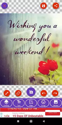 Play Happy Weekend: Greetings, GIF Wishes, SMS Quotes as an online game Happy Weekend: Greetings, GIF Wishes, SMS Quotes with UptoPlay