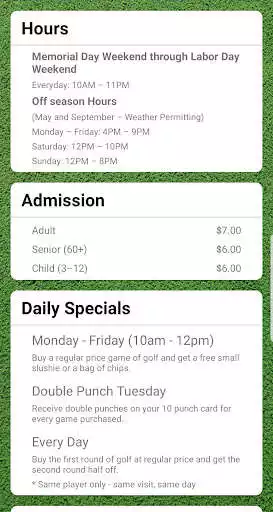 Play HarborView Mini Golf Scorecard as an online game HarborView Mini Golf Scorecard with UptoPlay