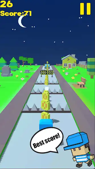 Play Hard Jump - Runner Game as an online game Hard Jump - Runner Game with UptoPlay