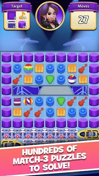 Play Hard Rock Adventures Match-3 as an online game Hard Rock Adventures Match-3 with UptoPlay