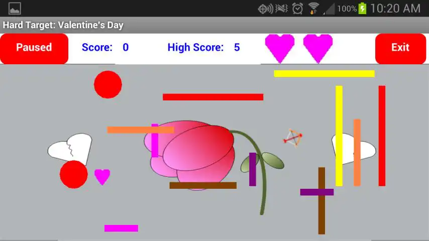 Play Hard Target Valentines