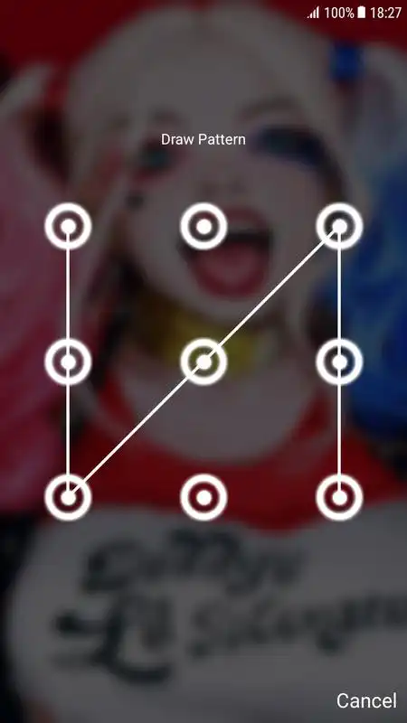 Play Harley Quin Pattern Lock Screen
