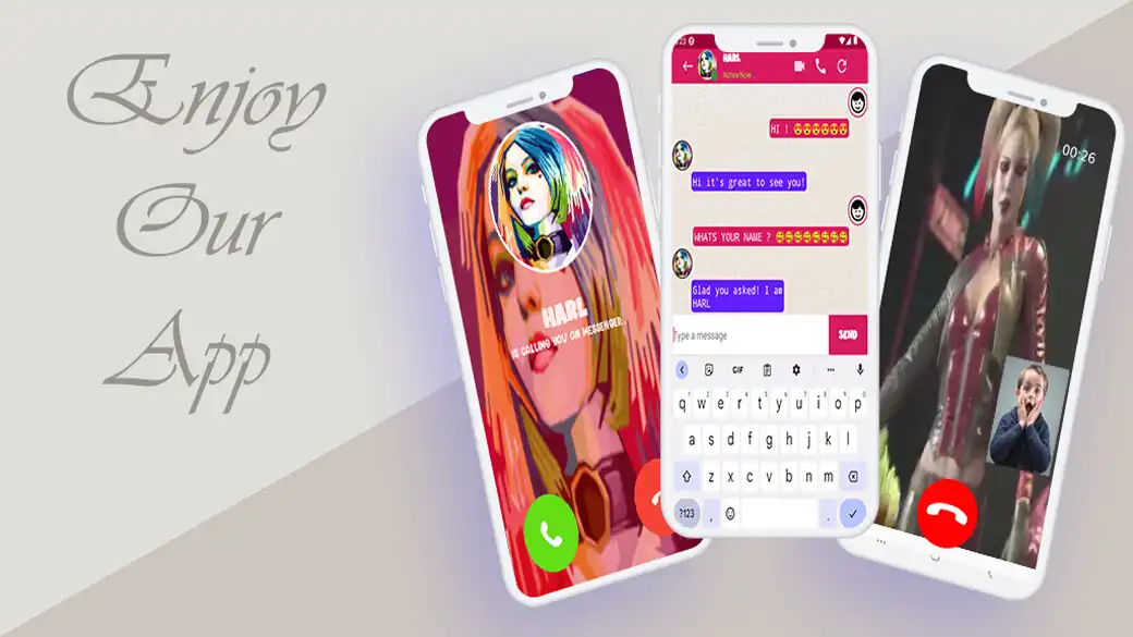 Play harl:video call prank  and enjoy harl:video call prank with UptoPlay